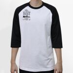 Raglan 3/4 Roundneck Shirt (White Body) Thumbnail