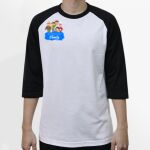 Raglan 3/4 Roundneck Shirt (White Body) Thumbnail