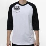 Raglan 3/4 Roundneck Shirt (White Body) Thumbnail
