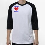Raglan 3/4 Roundneck Shirt (White Body) Thumbnail