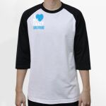 Raglan 3/4 Roundneck Shirt (White Body) Thumbnail