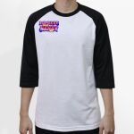 Raglan 3/4 Roundneck Shirt (White Body) Thumbnail