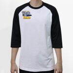 Raglan 3/4 Roundneck Shirt (White Body) Thumbnail