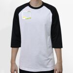 Raglan 3/4 Roundneck Shirt (White Body) Thumbnail