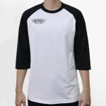 Raglan 3/4 Roundneck Shirt (White Body) Thumbnail