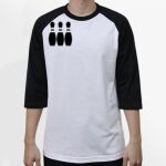 Raglan 3/4 Roundneck Shirt (White Body) Thumbnail