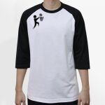 Raglan 3/4 Roundneck Shirt (White Body) Thumbnail