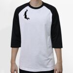 Raglan 3/4 Roundneck Shirt (White Body) Thumbnail