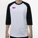 Raglan 3/4 Roundneck Shirt (White Body) Thumbnail