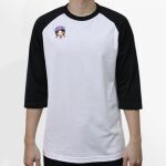 Raglan 3/4 Roundneck Shirt (White Body) Thumbnail