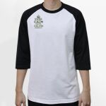 Raglan 3/4 Roundneck Shirt (White Body) Thumbnail