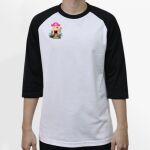 Raglan 3/4 Roundneck Shirt (White Body) Thumbnail