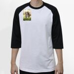 Raglan 3/4 Roundneck Shirt (White Body) Thumbnail