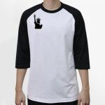 Raglan 3/4 Roundneck Shirt (White Body) Thumbnail