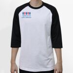 Raglan 3/4 Roundneck Shirt (White Body) Thumbnail