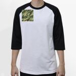 Raglan 3/4 Roundneck Shirt (White Body) Thumbnail