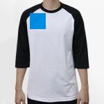 Raglan 3/4 Roundneck Shirt (White Body) Thumbnail