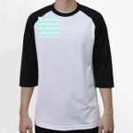 Raglan 3/4 Roundneck Shirt (White Body) Thumbnail