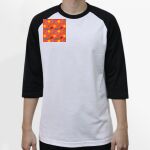 Raglan 3/4 Roundneck Shirt (White Body) Thumbnail