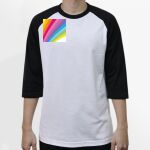 Raglan 3/4 Roundneck Shirt (White Body) Thumbnail