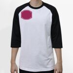 Raglan 3/4 Roundneck Shirt (White Body) Thumbnail