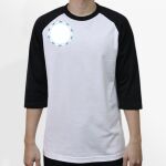 Raglan 3/4 Roundneck Shirt (White Body) Thumbnail