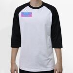 Raglan 3/4 Roundneck Shirt (White Body) Thumbnail