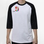 Raglan 3/4 Roundneck Shirt (White Body) Thumbnail