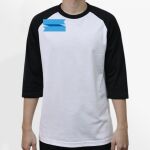 Raglan 3/4 Roundneck Shirt (White Body) Thumbnail
