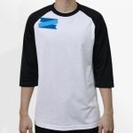 Raglan 3/4 Roundneck Shirt (White Body) Thumbnail