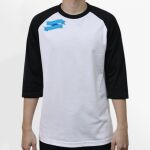 Raglan 3/4 Roundneck Shirt (White Body) Thumbnail