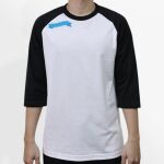 Raglan 3/4 Roundneck Shirt (White Body) Thumbnail