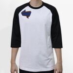 Raglan 3/4 Roundneck Shirt (White Body) Thumbnail
