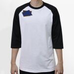 Raglan 3/4 Roundneck Shirt (White Body) Thumbnail
