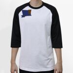 Raglan 3/4 Roundneck Shirt (White Body) Thumbnail