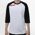 Raglan 3/4 Roundneck Shirt (White Body) Thumbnail
