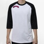 Raglan 3/4 Roundneck Shirt (White Body) Thumbnail