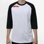 Raglan 3/4 Roundneck Shirt (White Body) Thumbnail