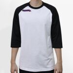 Raglan 3/4 Roundneck Shirt (White Body) Thumbnail