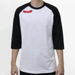 Raglan 3/4 Roundneck Shirt (White Body) Thumbnail