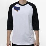 Raglan 3/4 Roundneck Shirt (White Body) Thumbnail