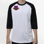 Raglan 3/4 Roundneck Shirt (White Body) Thumbnail