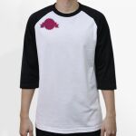Raglan 3/4 Roundneck Shirt (White Body) Thumbnail