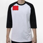 Raglan 3/4 Roundneck Shirt (White Body) Thumbnail