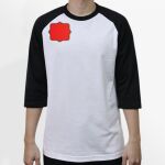 Raglan 3/4 Roundneck Shirt (White Body) Thumbnail