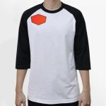 Raglan 3/4 Roundneck Shirt (White Body) Thumbnail
