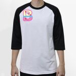 Raglan 3/4 Roundneck Shirt (White Body) Thumbnail