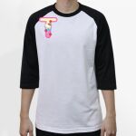 Raglan 3/4 Roundneck Shirt (White Body) Thumbnail