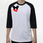 Raglan 3/4 Roundneck Shirt (White Body) Thumbnail