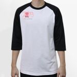 Raglan 3/4 Roundneck Shirt (White Body) Thumbnail
